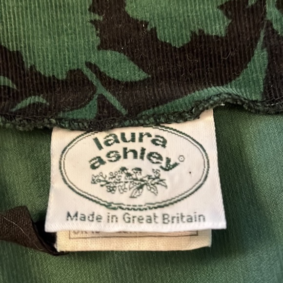 Laura Ashley vintage 80s baby cord puffed sleeve dress - Picture 7 of 9